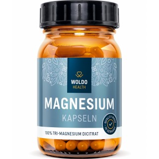 Tri-Magnesium dicitrát (Hořčík)  -120 kapslí (WHOLDOHEALTH)